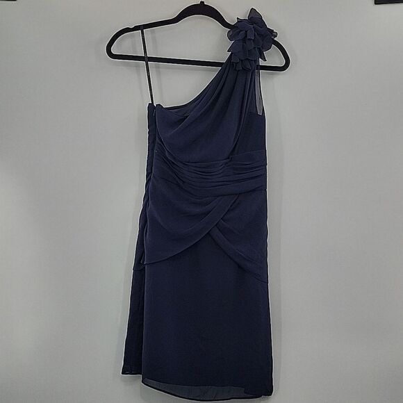 3 For$20 Wtto Blue one shoulder dress size 2 - Picture 1 of 9